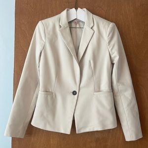 Philosophy single button cream blazer